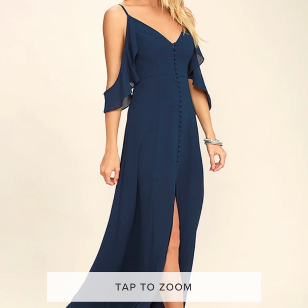 Lulus You Found Me Navy Blue Maxi Dress